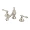 Kingston Brass KC7066AL Vintage 8" Widespread Bathroom Faucet, Polished Nickel KC7066AL - alternate 1